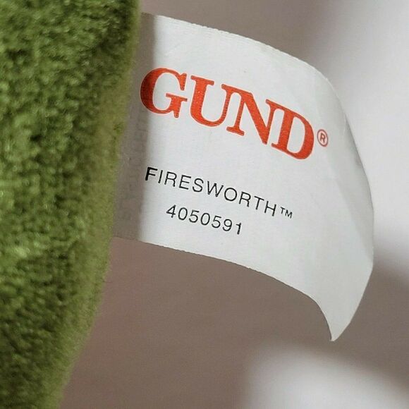 RARE GUND Dragon Plush FIRESWORTH Lost Tooth Stuffed Animal Tooth Fairy Green - Picture 10 of 11